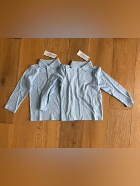Lot of XS(4/5) Boys Uniform Long Sleeve Polos - NEW WITH TAGS
